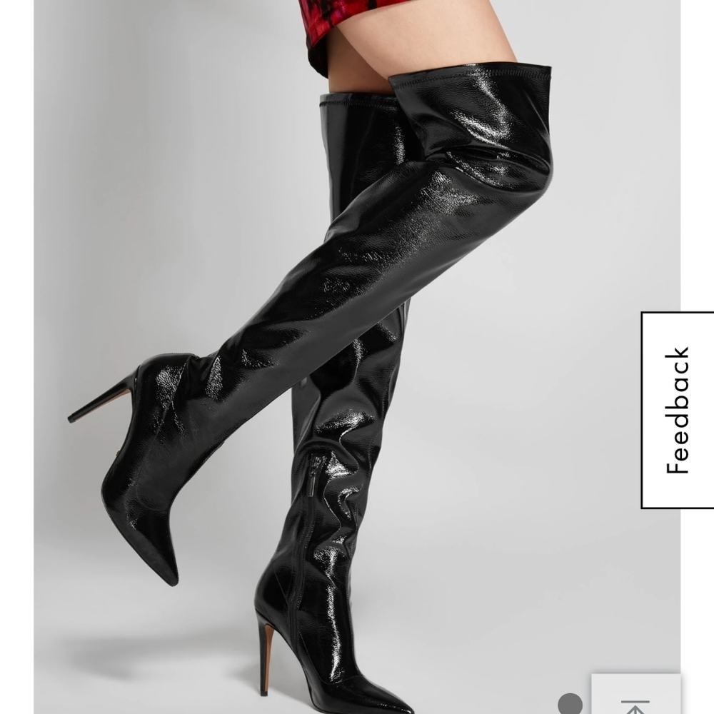 Guess black over the knee boots